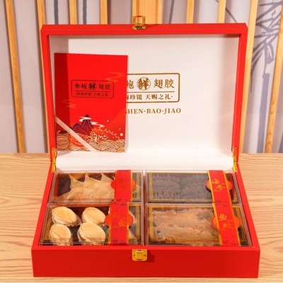 翅参鲍胶海参鲍鱼鳕鱼胶水产干货高档滋补品送礼长辈新鲜礼品中秋图3