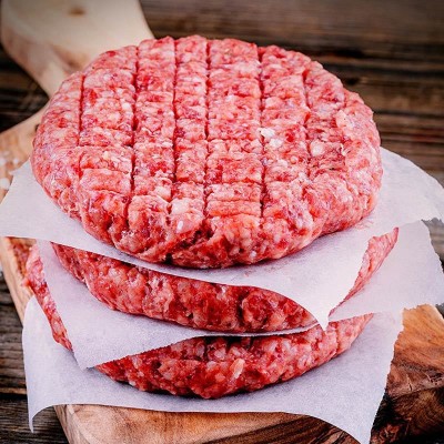 春花邱食 和牛牛肉饼 牛肉馅 600g /10片 独立包装黄牛肉牛 排清真图2