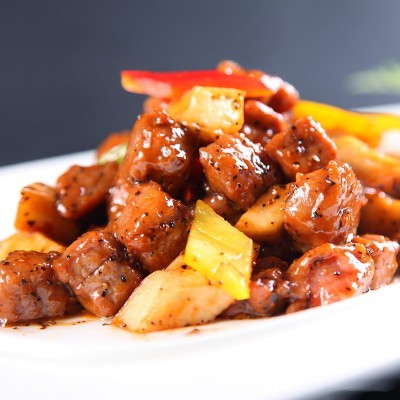 艾克拜尔黑椒牛仔粒5斤火锅烧烤肉食材批发黄牛肉火锅食材图2