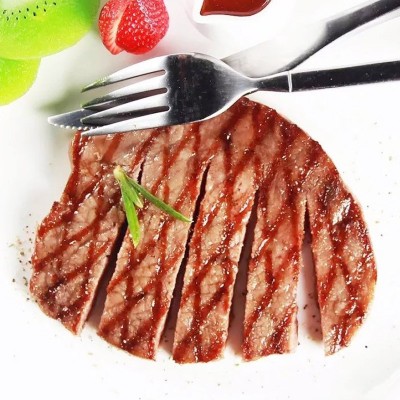 艾克拜尔黑椒牛排袋装150g*10片 菲力家庭牛扒送酱包秘制鲜切整切图4