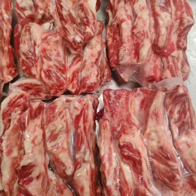 牛肋条安格斯牛腹肋条新鲜麻冻牛贴骨肉谷饲牛肋条烧烤烤肉铁板烧图3