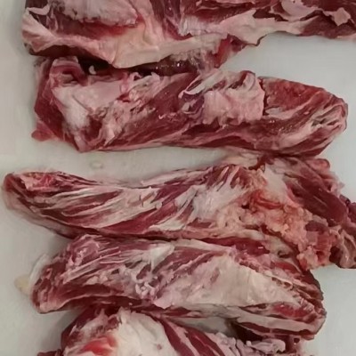 牛肋条安格斯牛腹肋条新鲜麻冻牛贴骨肉谷饲牛肋条烧烤烤肉铁板烧