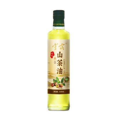 有机山茶油500ml*2礼盒装一级压榨油茶籽油植物食用油图4