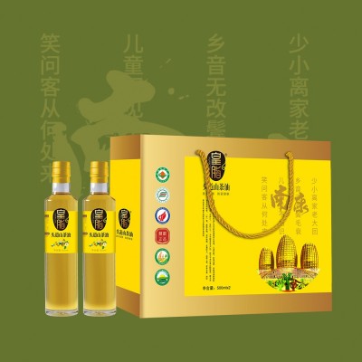 有机山茶油500*2礼盒装一级冷榨油茶籽油源头工厂批发一件代发图4