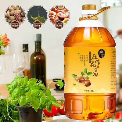 浓香型花生油5L一级物理压榨批发源头工厂一件代发食用植物油图3