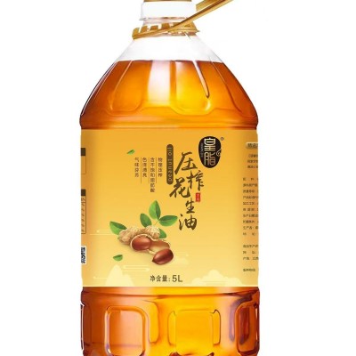 浓香型花生油5L一级物理压榨批发源头工厂一件代发食用植物油图2