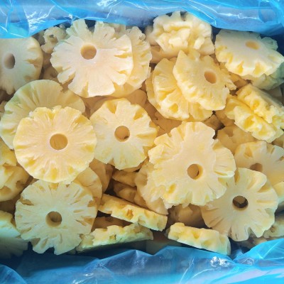 冷冻新鲜菠萝圈速冻去心菠萝圈常规厚度1.3cm 去皮去毛眼菠萝果肉图4