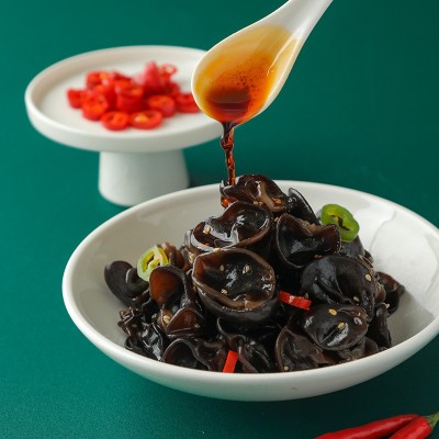 盖世商用调味即食爽口木耳150g/袋装速食下饭菜餐饮凉拌菜食材图2