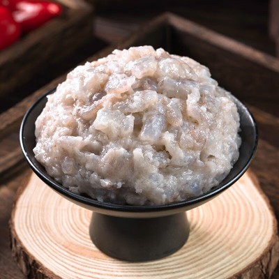 【北海工厂】北部湾青虾滑500g手工火锅食材鲜虾2A纯虾滑整箱批发图5