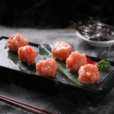 【工厂直发】北部湾昊海黑虎虾虾滑95纯虾滑手工150g火锅冒菜食材图2