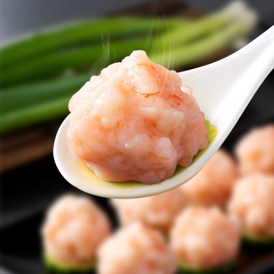【北海工厂】5A高端青虾滑手工150g火锅食材鲜虾纯虾滑95整箱批发图2