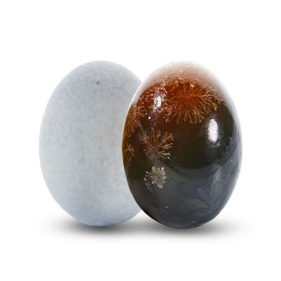 松花蛋16枚一件代发皮蛋溏心实心变蛋农家鸭蛋整箱无铅速食图5