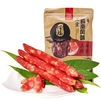 现货批发广味腊肠咸甜味300g肉肠广东特产送礼餐饮煲仔饭广式腊肠图5