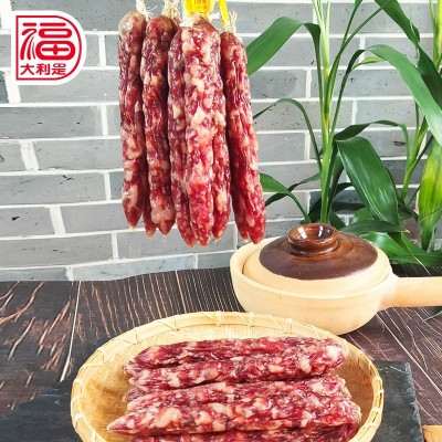 现货批发广东香肠咸甜味散装餐饮广味肉肠腊味煲仔饭特产广式腊肠图2