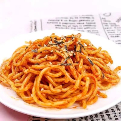 曹操饿了网红干拌面12盒/箱即食车载面速食方便面休闲小零食泡面图3