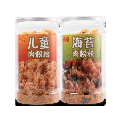 香满堂好好牌 休闲零食拌饭原味海苔儿童肉粉松205g罐装批发图5