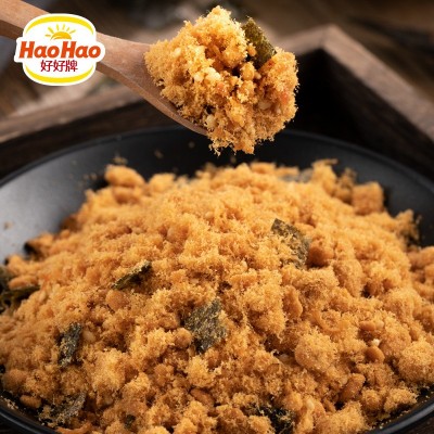 香满堂好好牌 休闲零食拌饭原味海苔儿童肉粉松205g罐装批发图2