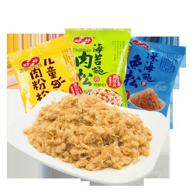 好好牌营养儿童肉松独立袋装海苔寿司饭团拌饭肉松零食一件代发图2