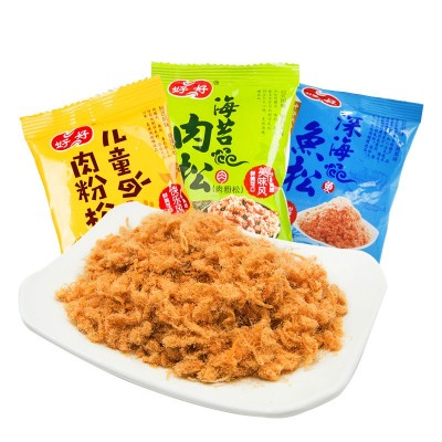 好好牌营养儿童肉松独立袋装海苔寿司饭团拌饭肉松零食一件代发图4