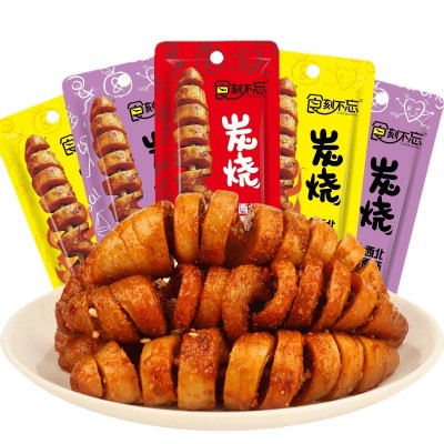 食刻不忘烤面筋麻辣休闲食品辣条面筋串即食休闲食品面筋小零食