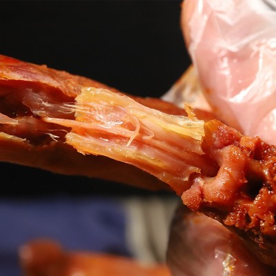 食刻不忘手撕烤脖零食整根卤味熟食麻辣烤脖零食厂家批发招商代发图4