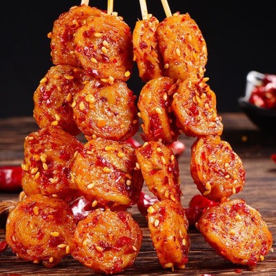 食刻不忘50克烤面筋片麻辣食品零食辣条面筋片大包烤面筋辣条批发图4