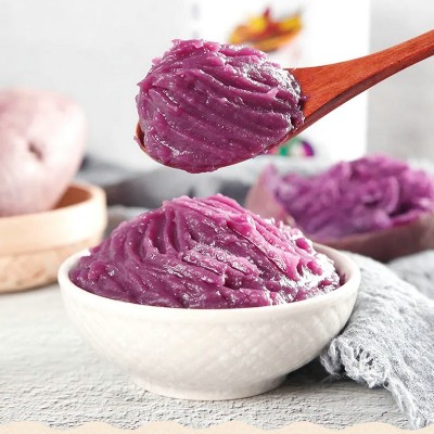 厂家供应现货原料紫薯泥 冷冻紫薯泥 速冻紫薯点心紫薯粥原料图3
