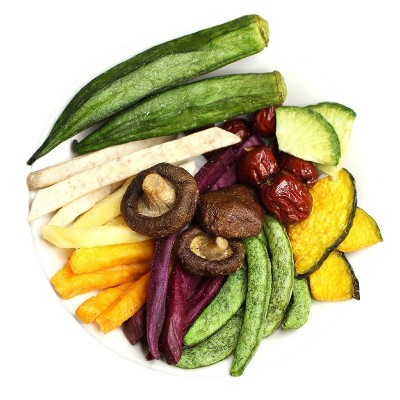 散装10斤果蔬混合16种什锦水果脆片秋葵脆条年货小零食一件批发图4