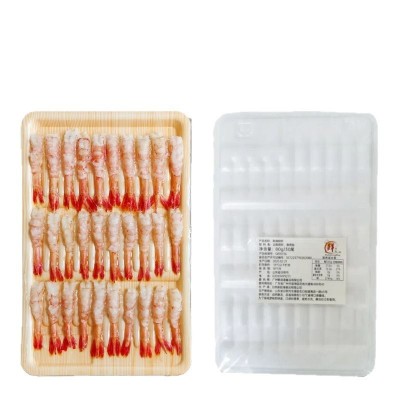 刺身北极甜虾30尾去头去壳寿司虾日式料理食材冷冻水产家庭商用图5