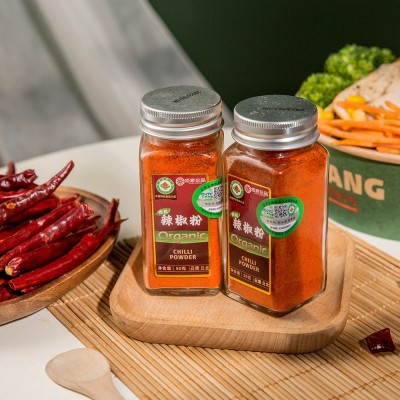 有机辣椒粉蘸料撒料烧烤调味料玻璃瓶精装小瓶装粉50g卤水香辛料图2