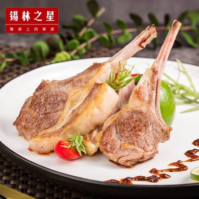 锡林之星法式羊排新鲜内蒙原切战斧小羊排冷冻烧烤半成品餐饮批发图3