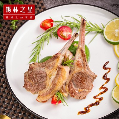 锡林之星法式羊排新鲜内蒙原切战斧小羊排冷冻烧烤半成品餐饮批发图4