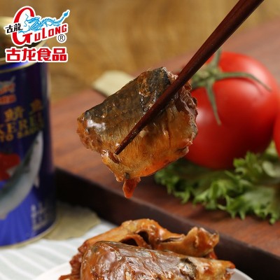 古龙食品 茄汁鲭鱼罐头海鲜下饭拌饭拌面酸甜即食熟食小菜425g图3
