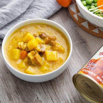 古龙 咖喱牛肉酱盖浇拌饭酱快餐外卖咖喱熟食凉菜速食拌面酱批发图3