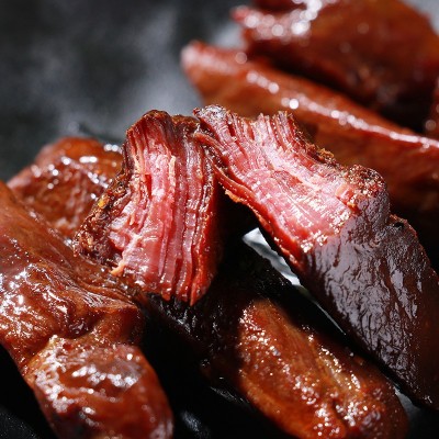 蜀食印象风味手撕鸭肉零食景区特产食品小吃牛肉干批发手撕牛肉图3