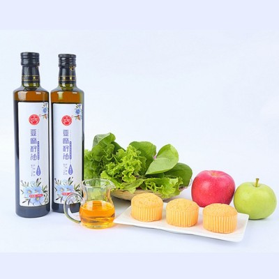 亚麻籽油生鲜亚麻籽油礼盒甄品油500ml儿童老年人家用植物食用油图3