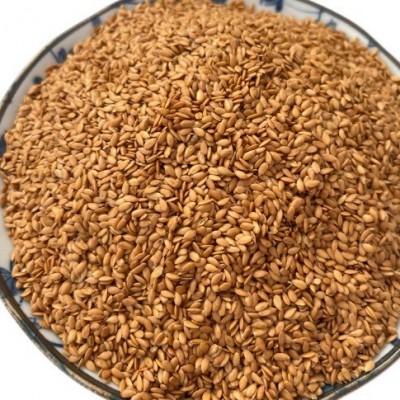 熟黄金亚麻籽黄金亚麻籽五谷磨粉原料农家可榨油黄金熟亚麻籽批发