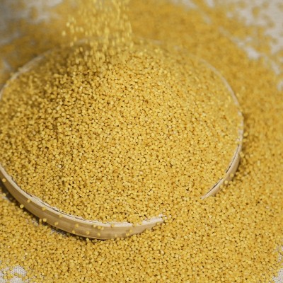 耕话题米脂黄小米仙鹤布袋装2.5kg 五谷杂粮图3