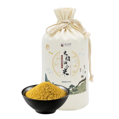耕话题米脂黄小米仙鹤布袋装2.5kg 五谷杂粮图5