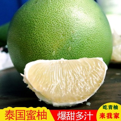 青柚2个安帕瓦白心柚子4斤时令清香水嫩脆甜热带新鲜水果1图4