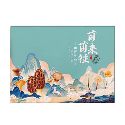 中秋送礼云南山珍菌菇礼盒干货特产伴手礼羊肚菌汤包源头工厂批发