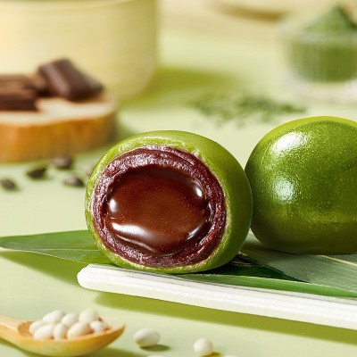 真真老老青团蛋黄肉松豆沙芒果踏青艾草清明果子糯米团子糕点青团图4