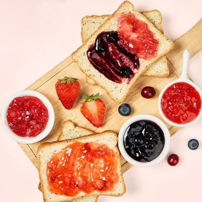 芒果果酱饮料冰激凌奶茶专用百香果浓缩蓝莓草莓酱果酱蛋糕烘焙用图3