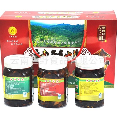 【兰野食品】油鸡枞菌 松茸菌 牛肝菌460g/瓶*3图2
