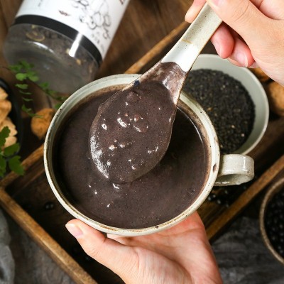 致山野谷羹黑芝麻糊黑米黑豆桑葚山药核桃粉营养即食早餐冲饮罐装图4