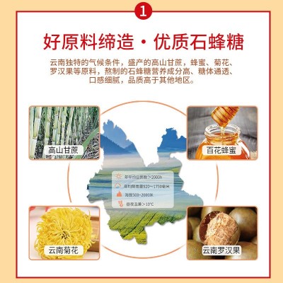 XC清润金砂石蜂糖 厂家新款细颗粒 非马来西亚石峰糖燕窝赠品批发图4