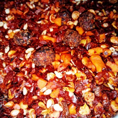 陕西兴平特产八宝辣子一包也是批发价石碾地道香辣工艺辣椒秦椒图3