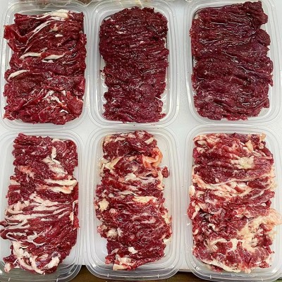 潮汕鲜切牛肉批发 牛肉火锅雪花肥牛吊龙五花趾半斤装当天现切图3