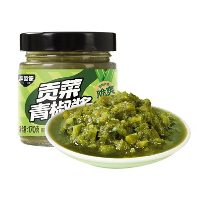 贡菜青椒酱火锅蘸料拌饭拌面夹馍酱开味狗同款辣椒酱源头厂家代发图2