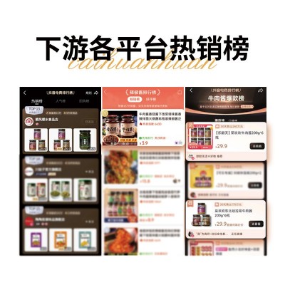 菜欢欢牛肉酱香辣下饭酱卤子牛肉面酱料商用大包装拌饭香菇酱代发图2